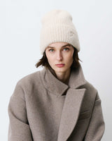 Bonnet en laine mélangée sable Antorin