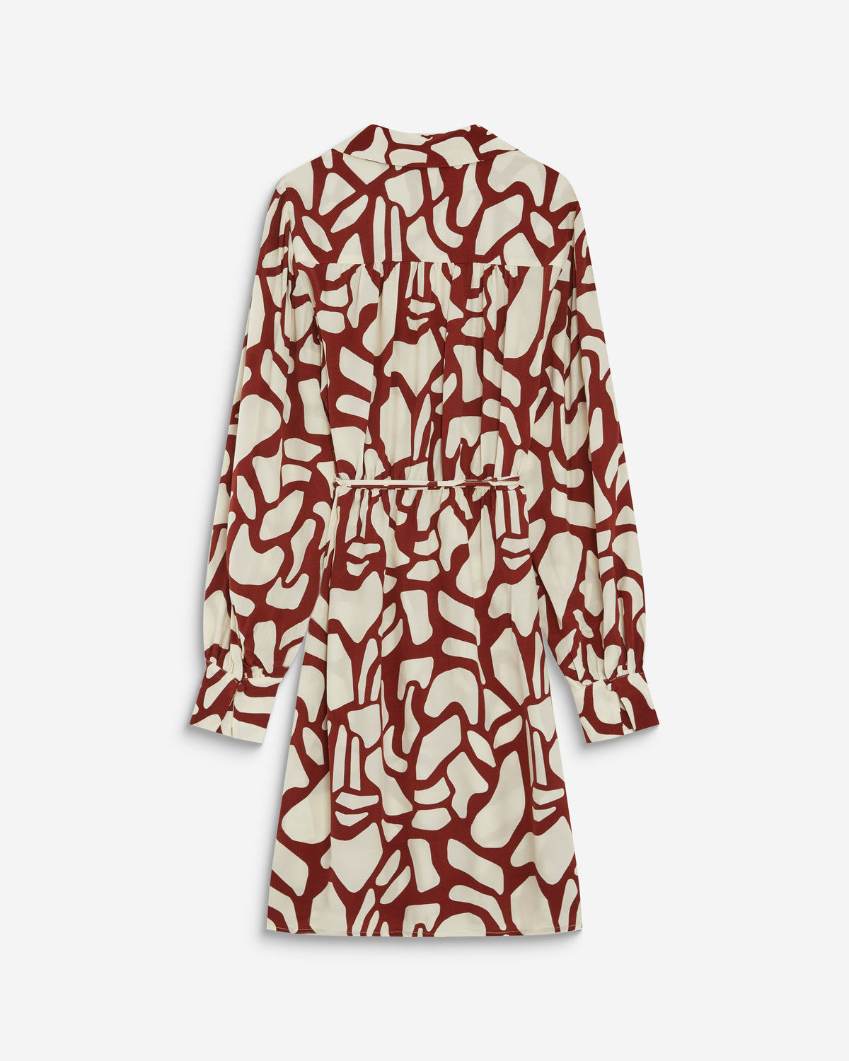 Short wrap dress with pattern terracotta Anika