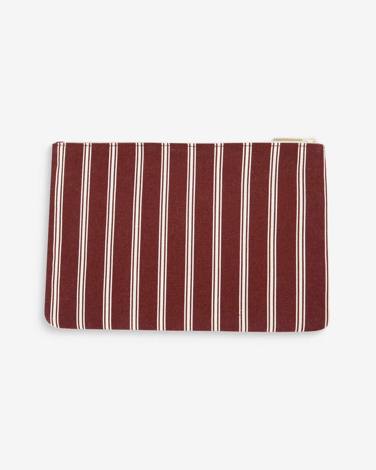 Pochette en toile rayée cherry Alina