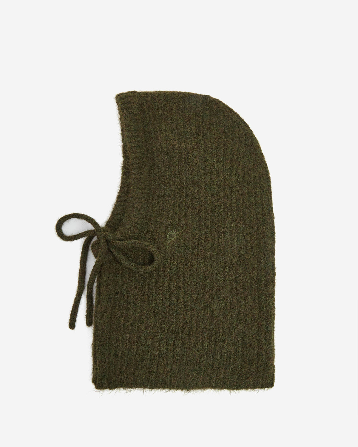 Cagoule en laine mélangée kaki Samourai