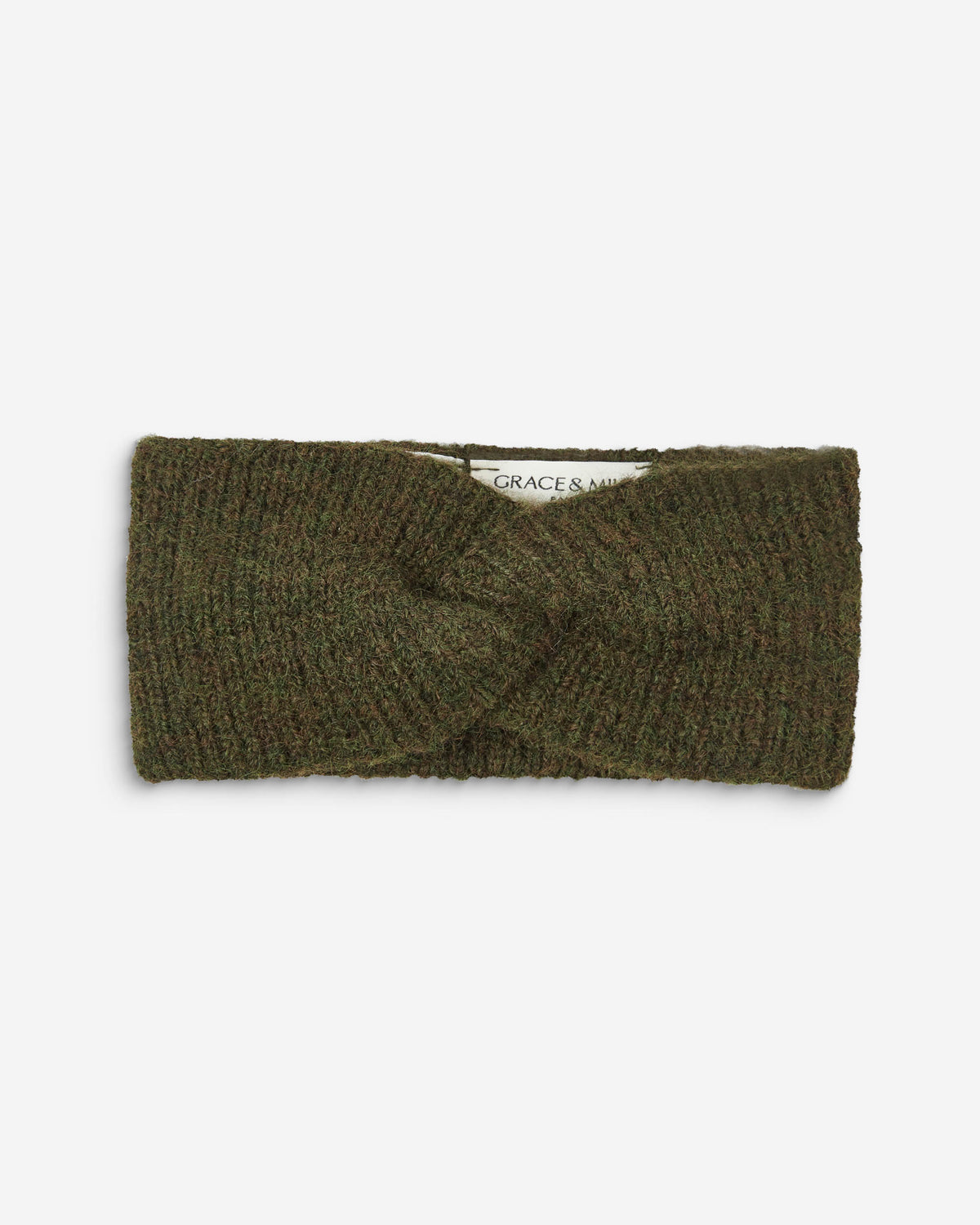 Knit headband kaki Auden