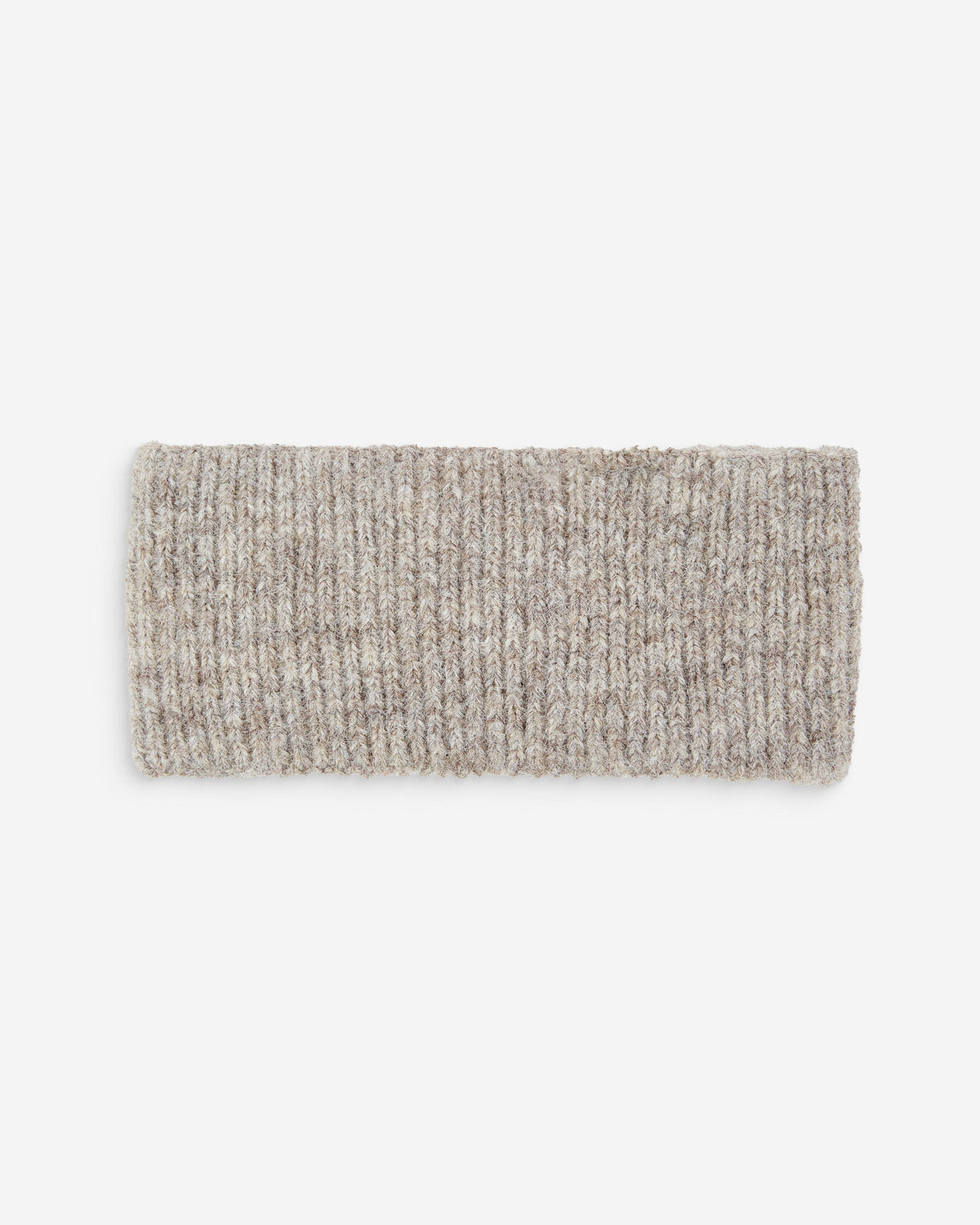 Bandeau croisé en maille taupe Auden