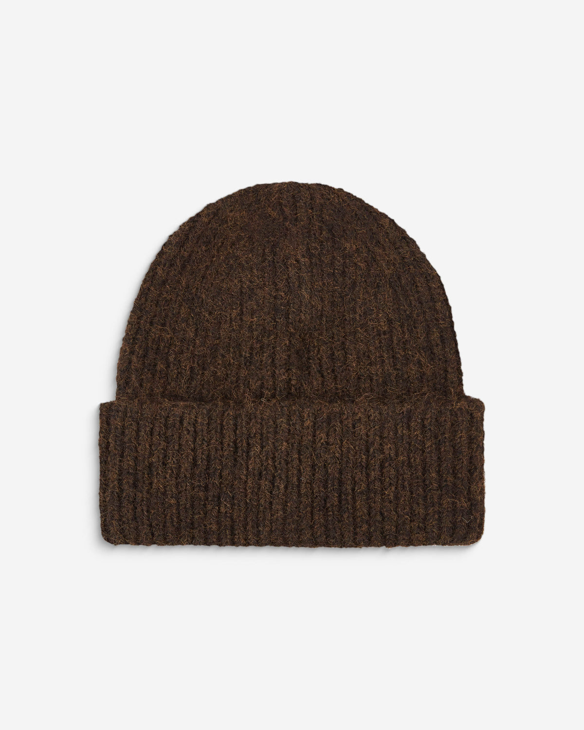 Bonnet en laine mélangée chocolat Antorin