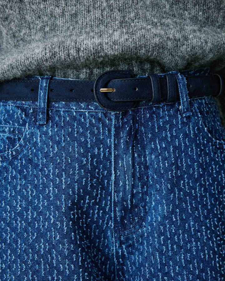 Suede-effect belt marine Scotland