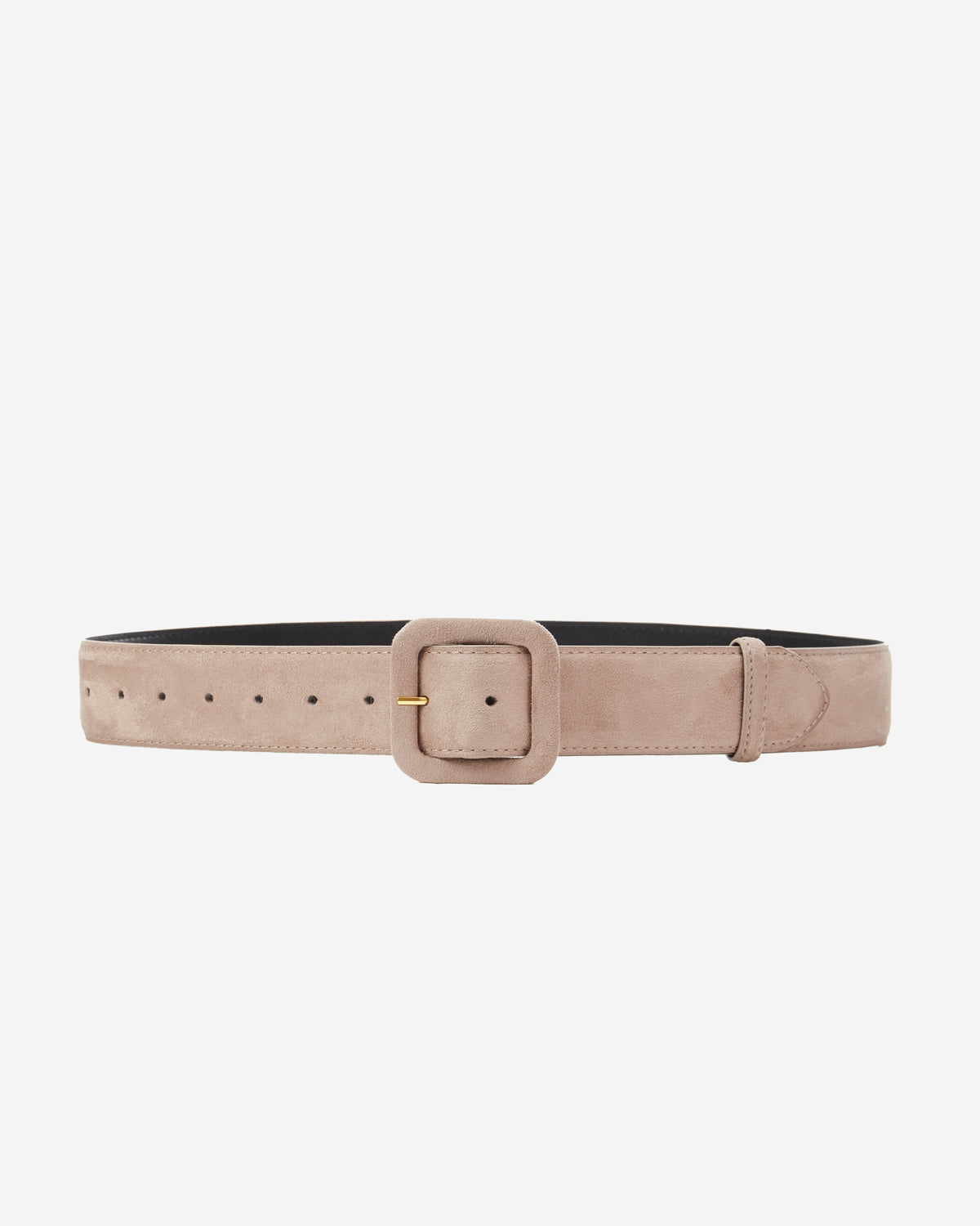 Suede-effect belt grege Alvaro
