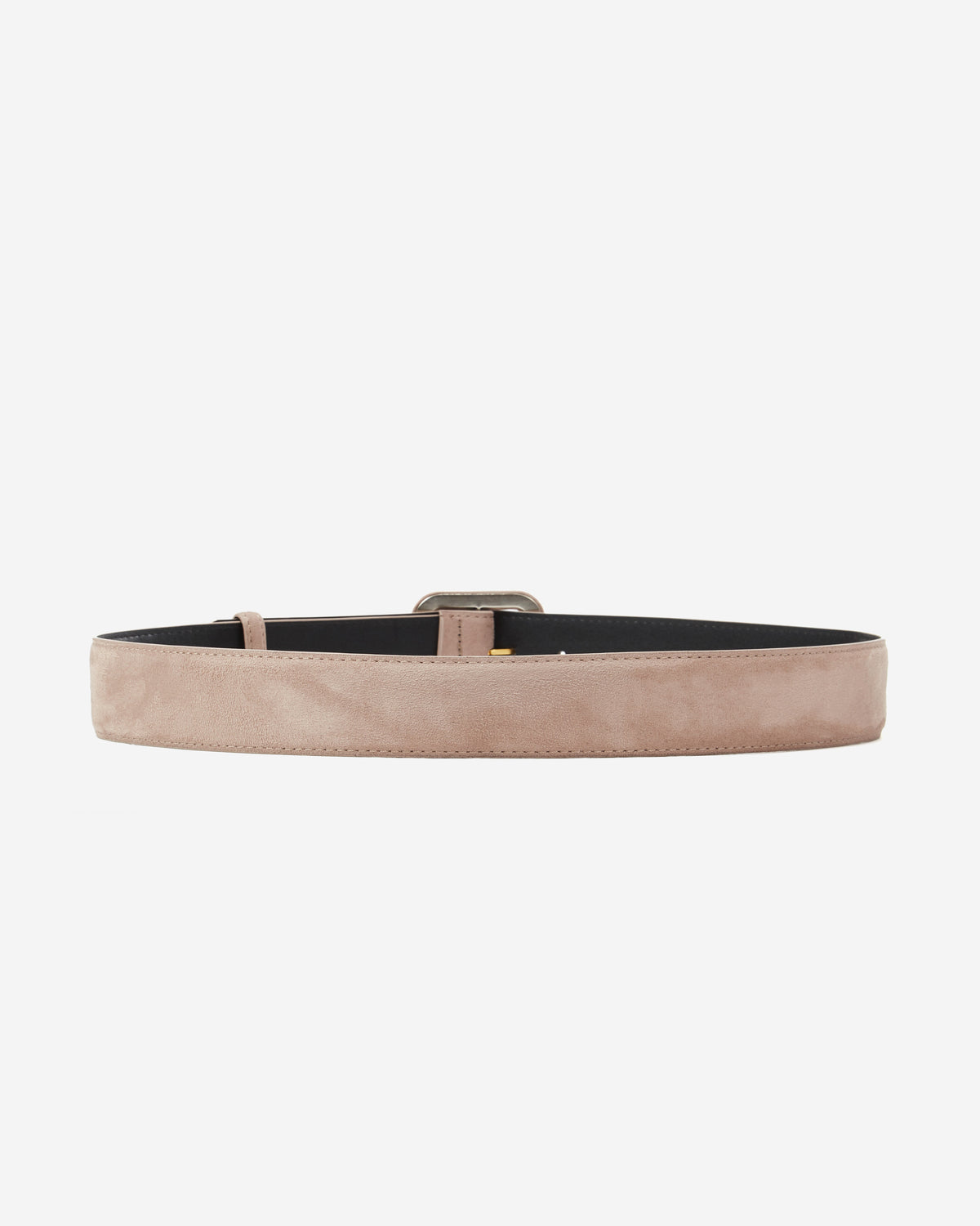 Suede-effect belt grege Alvaro