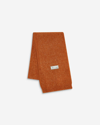 Écharpe tricotée en alpaga et laine mélangée camel Aglae