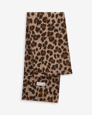 Écharpe en jacquard imprimé leo Adra