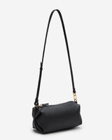 Sac baguette en cuir souple noir Le chouchou