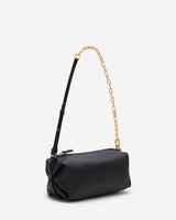 Sac baguette en cuir souple noir Le chouchou