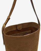 Leather Bucket Bag camel Le come