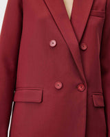 Double-breasted blazer terracotta Noix