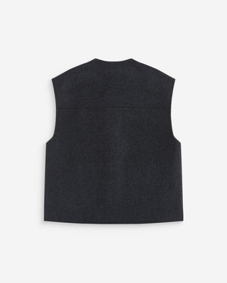 Veste sans manches oversize anthracite Adagio