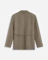 Blazer droit rayé cintré à la taille rayure Acario