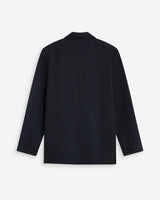 Blazer croisé à rayures marine Auguste