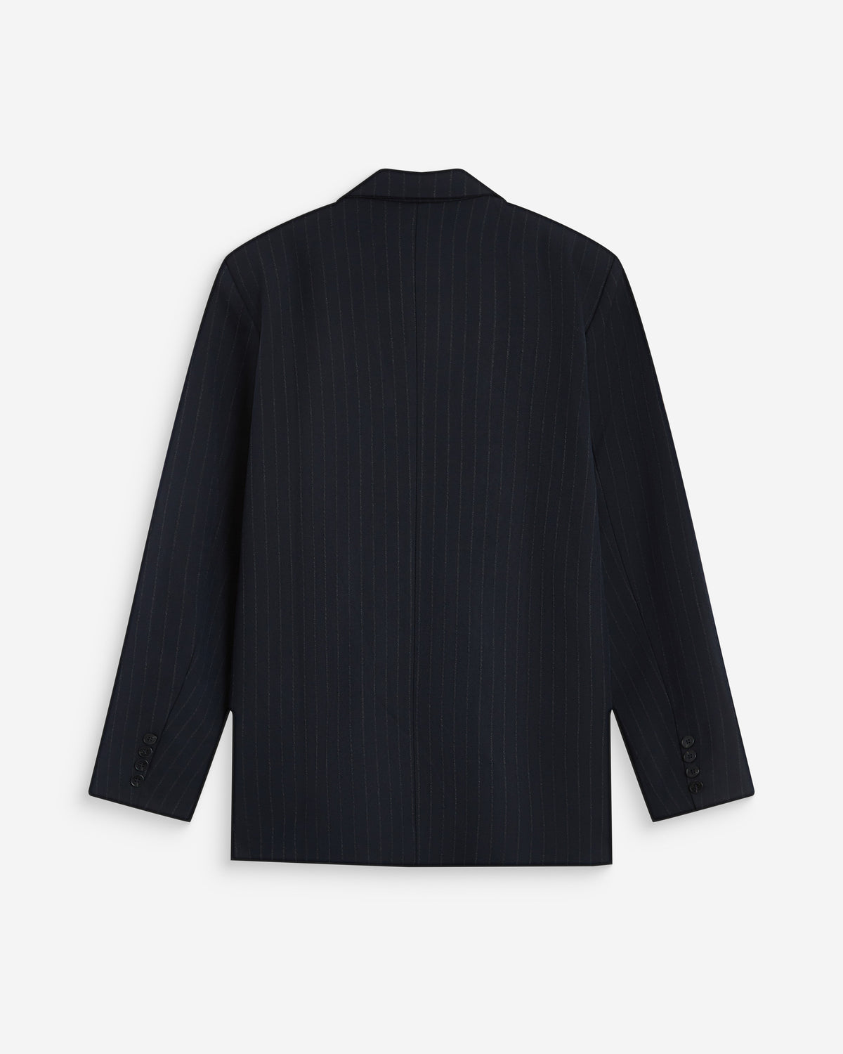 Blazer croisé à rayures marine Auguste