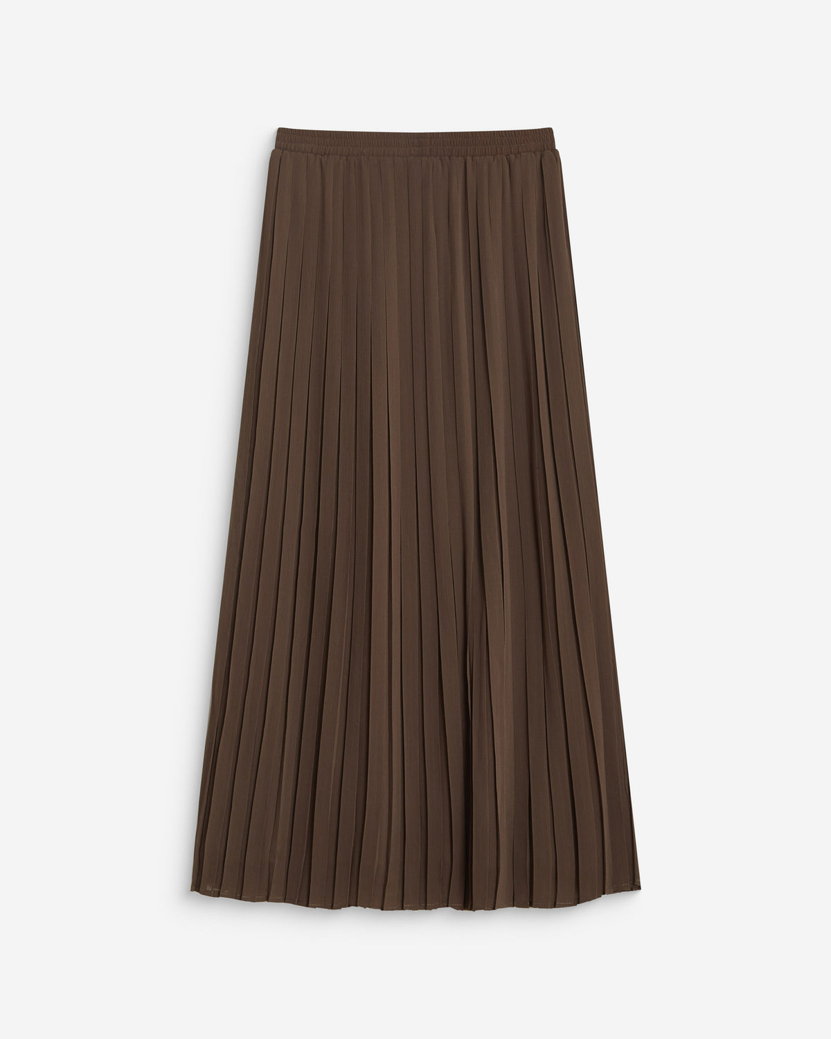Jupe longue plissée kaki Anissa
