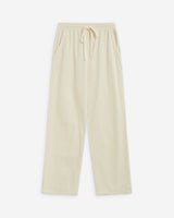 Pantalon velours côtelé taille ajustable ecru Liberty