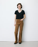 Pantalon droit velours côtelé coffee Alban
