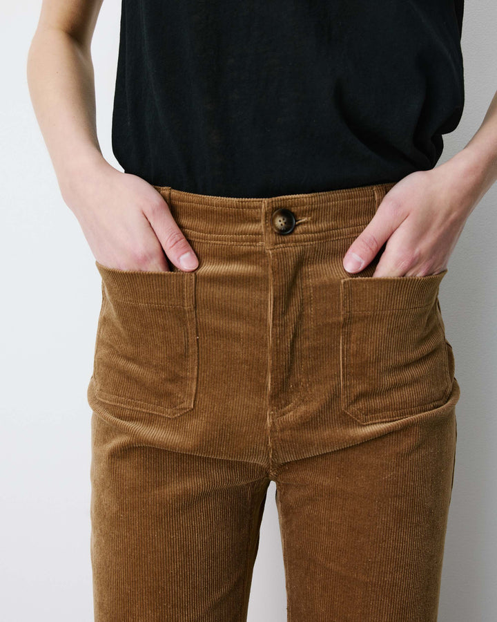 Pantalon droit velours côtelé coffee Alban