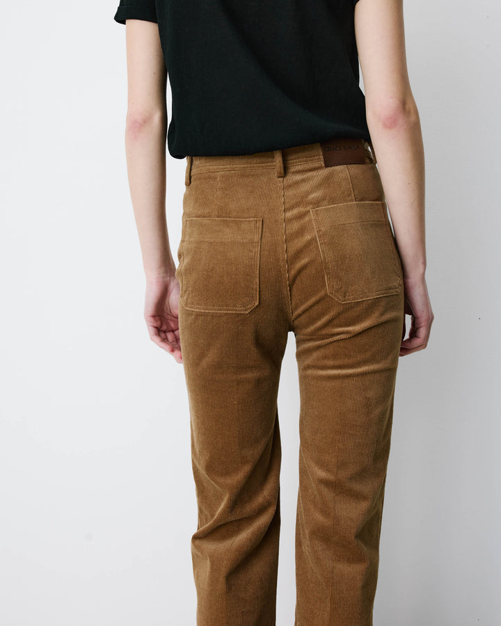 Pantalon droit velours côtelé coffee Alban