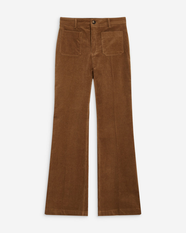 Pantalon droit velours côtelé coffee Alban