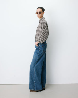 Jean jambe large poches tressées vintageblue Julian