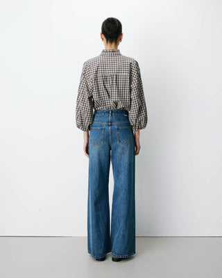 Jean jambe large poches tressées vintageblue Julian