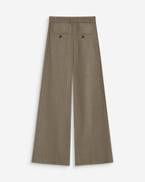 Pantalon tailleur ample ceinture nouable rayure Ardoise