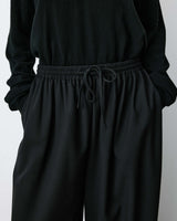 Pantalon ballon taille haute ajustable noir Aniel