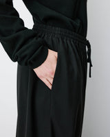 Pantalon ballon taille haute ajustable noir Aniel