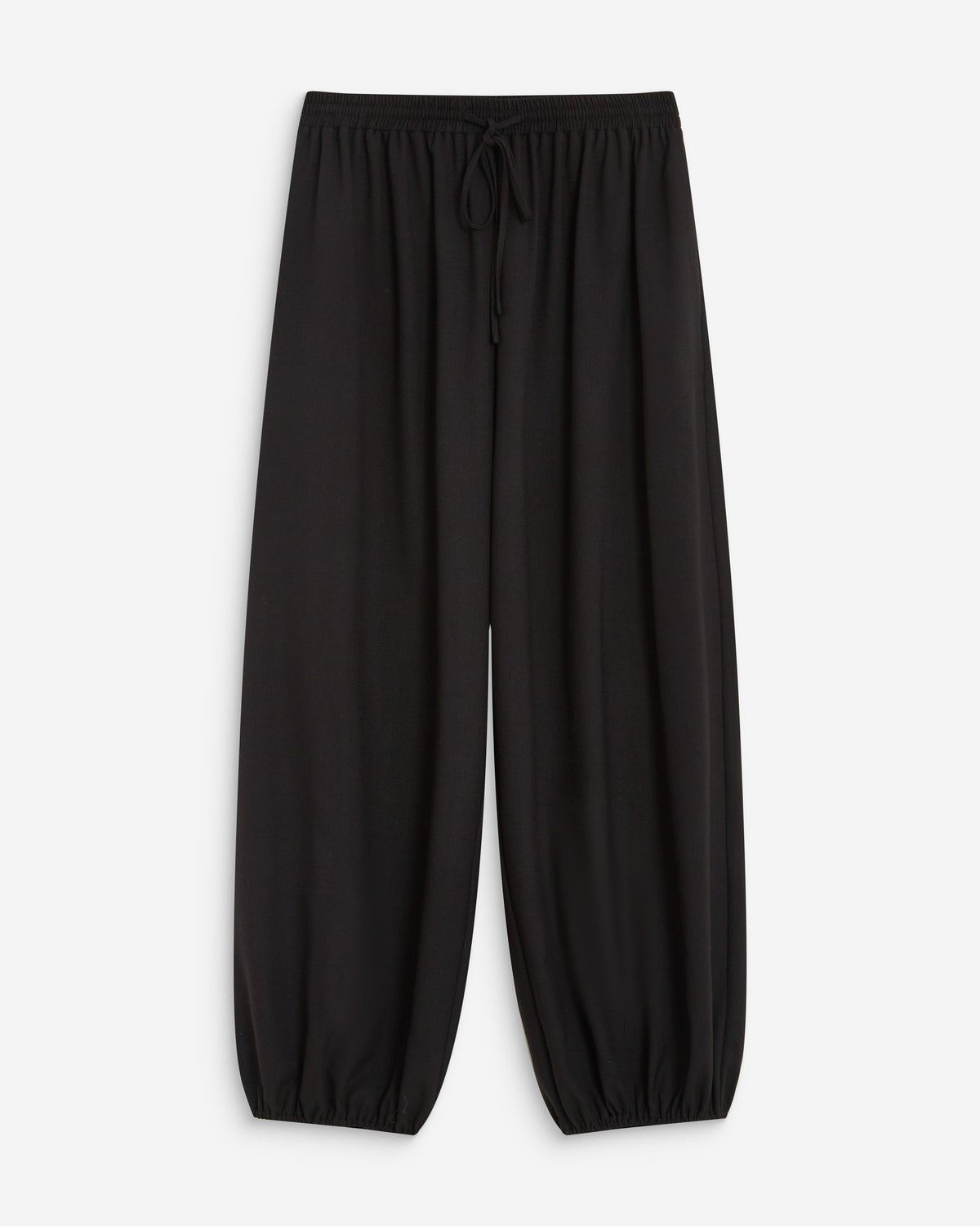 Pantalon ballon taille haute ajustable noir Aniel