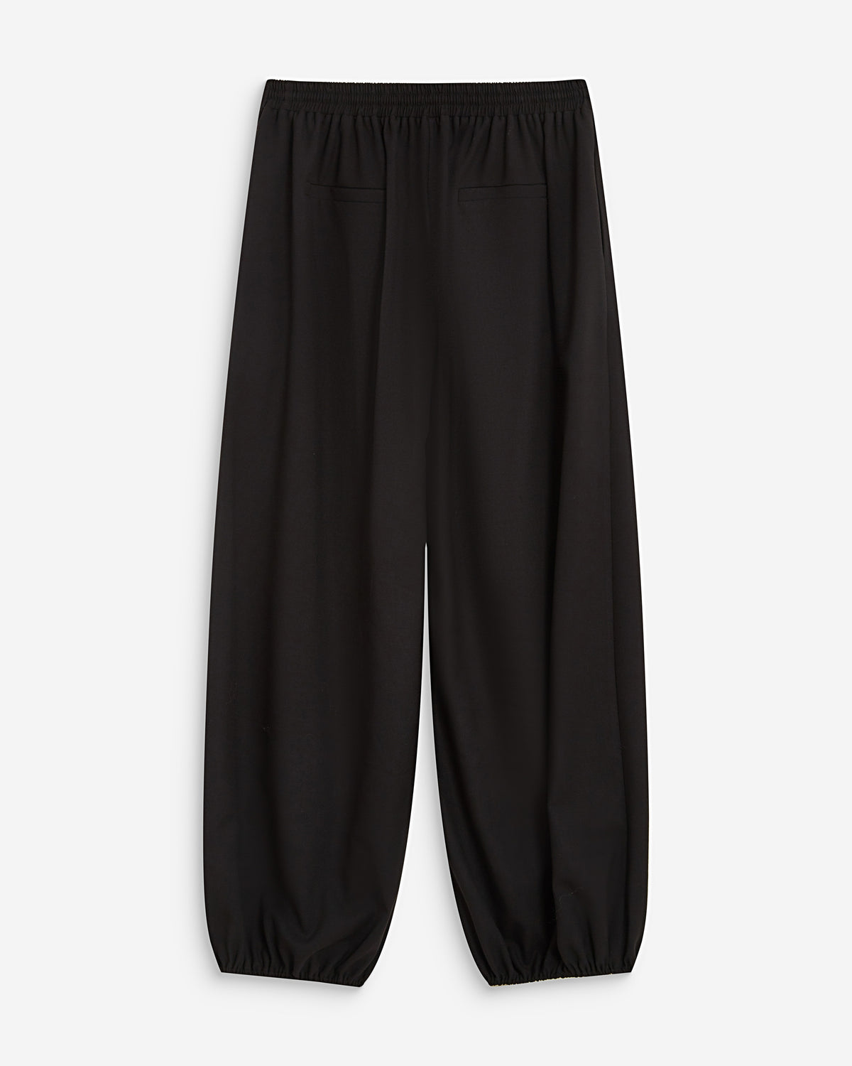 Pantalon ballon taille haute ajustable noir Aniel