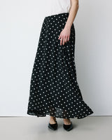 A-line maxi skirt pois Analia