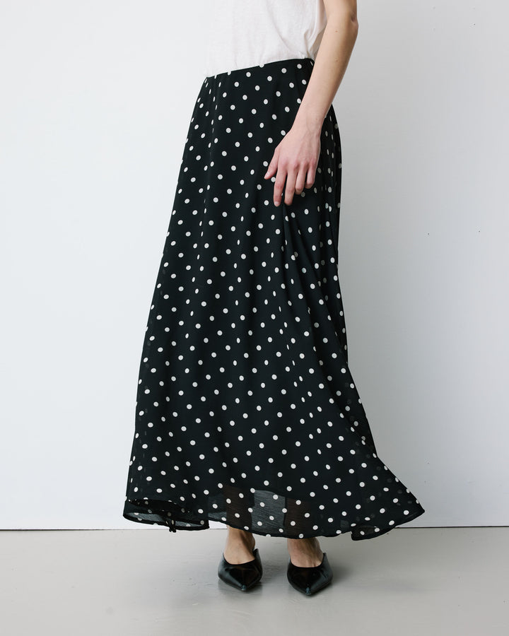 A-line maxi skirt pois Analia