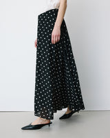 A-line maxi skirt pois Analia