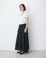 A-line maxi skirt pois Analia