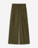 Pantalon cargo oversize taille haute kaki Anvar