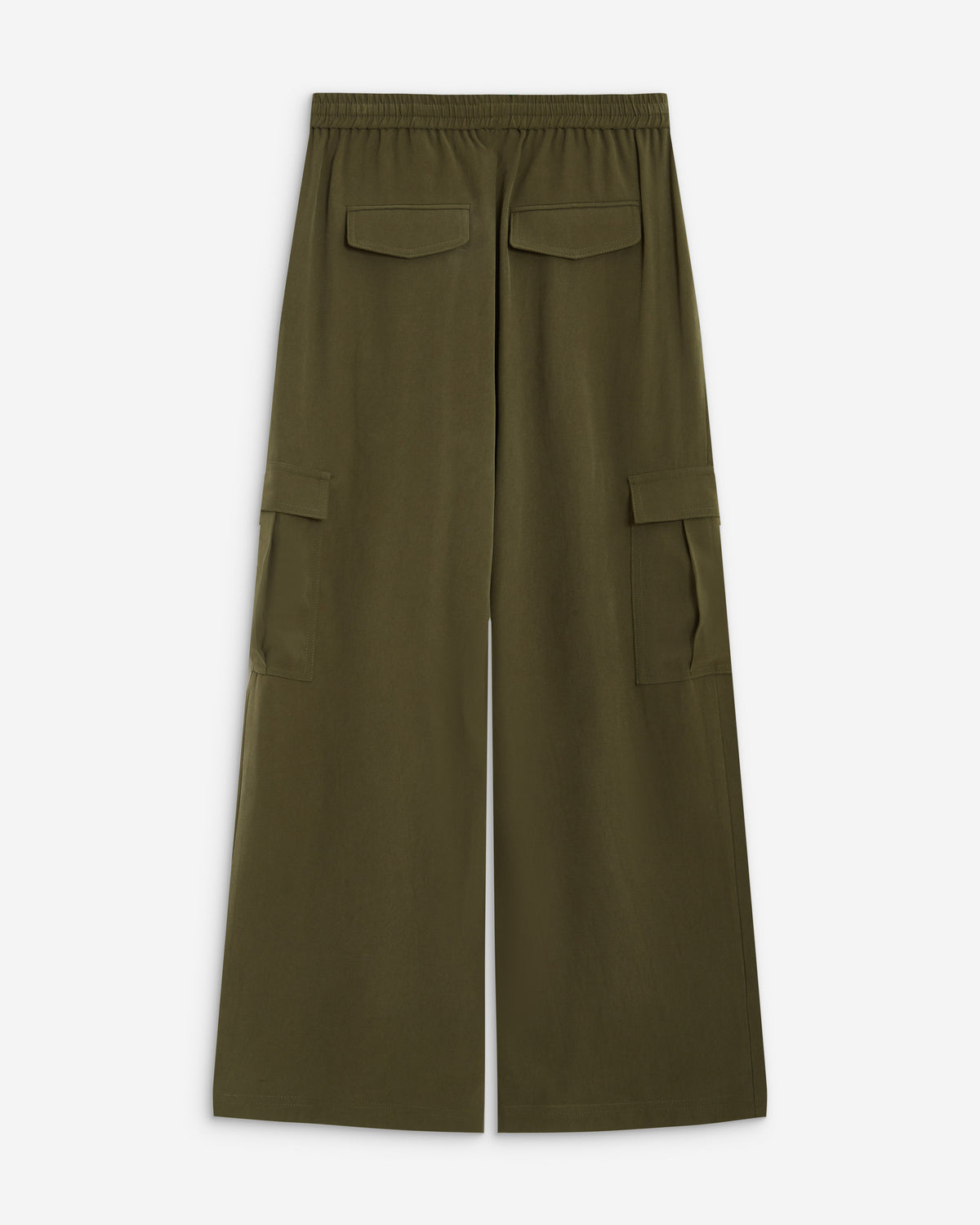 Pantalon cargo oversize taille haute kaki Anvar