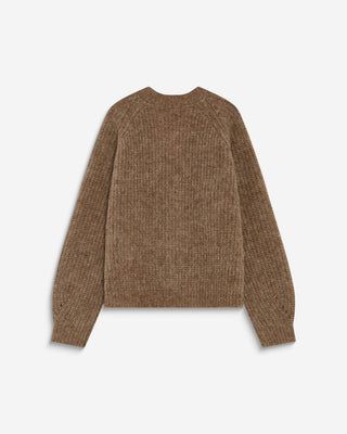 Cardigan oversize manches longues mocha Saluda