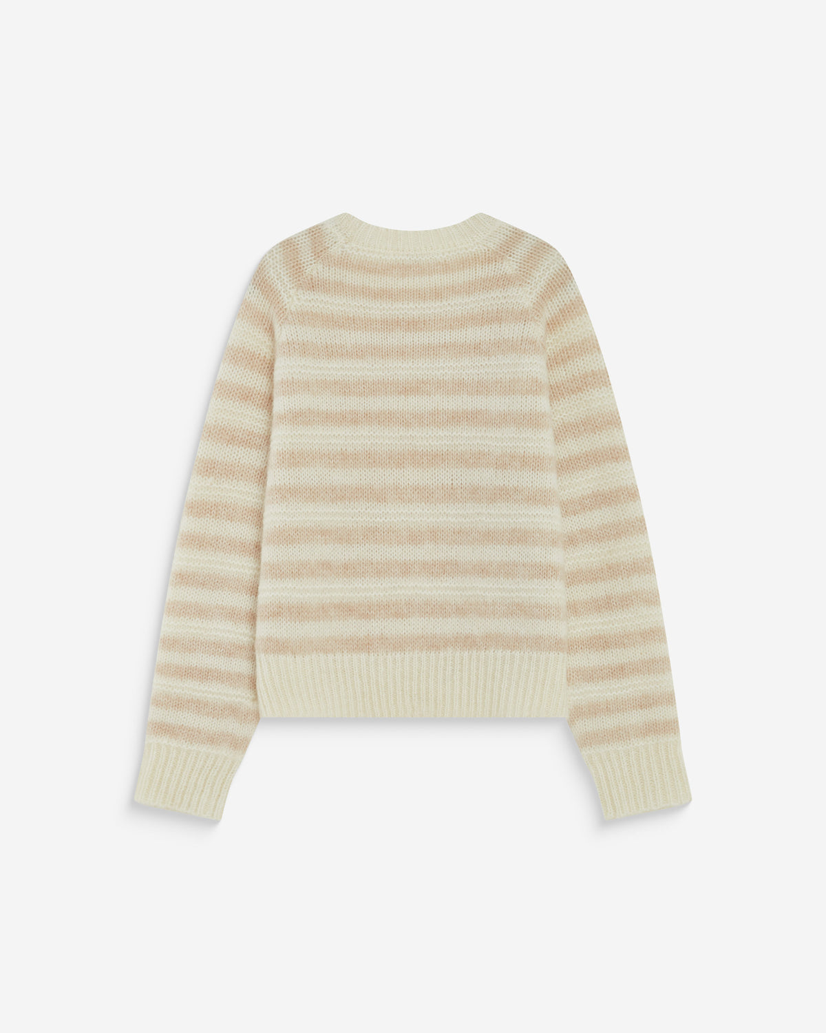 Pull à rayures en alpaga et laine mélangée beige Aimond