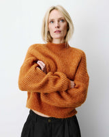 Alpaca wool-blend sweater camel Agostino