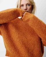 Alpaca wool-blend sweater camel Agostino