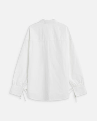 Chemise oversize en coton ivoire Armelle