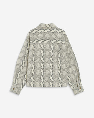 Chemise en denim à motif python Adriana
