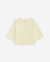 T-shirt oversize court en coton vanille Arvel