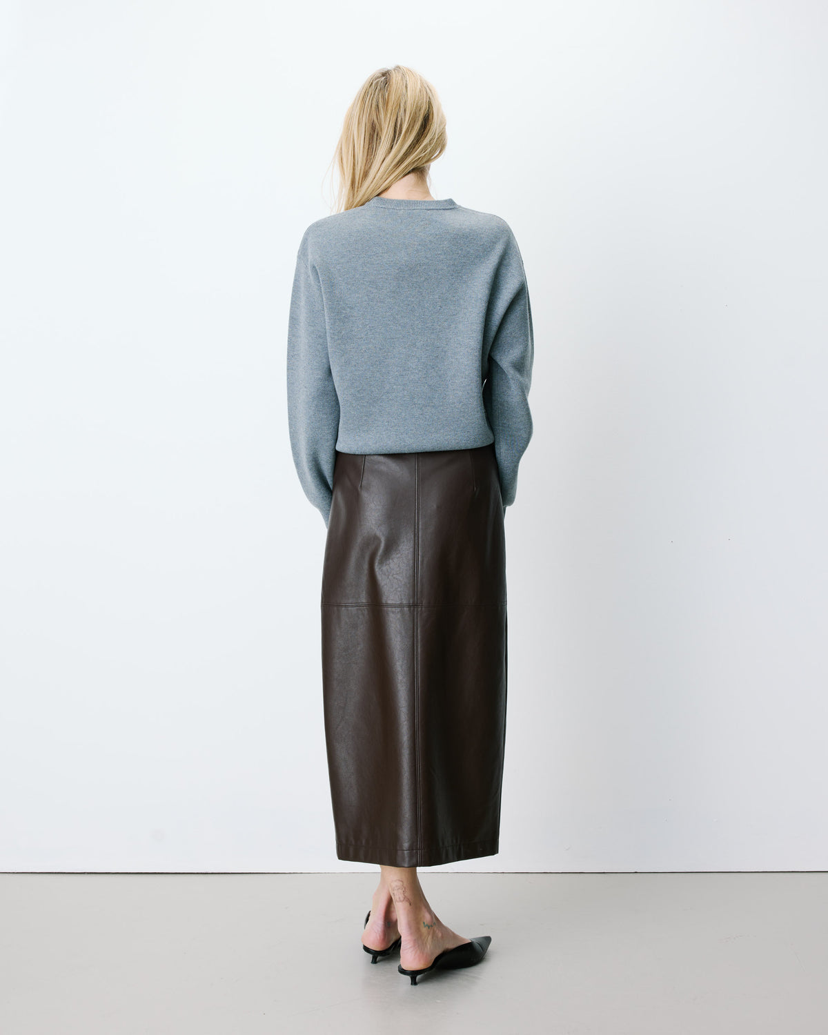 Pull à logo universitaire brodé gris Ashford