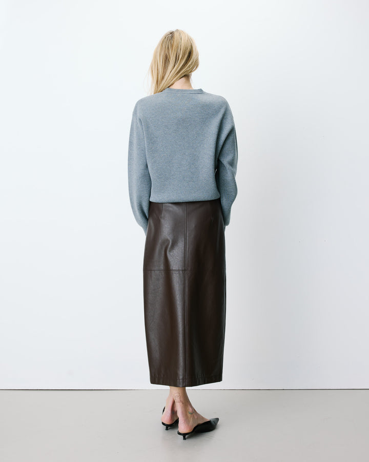 Pull à logo universitaire brodé gris Ashford