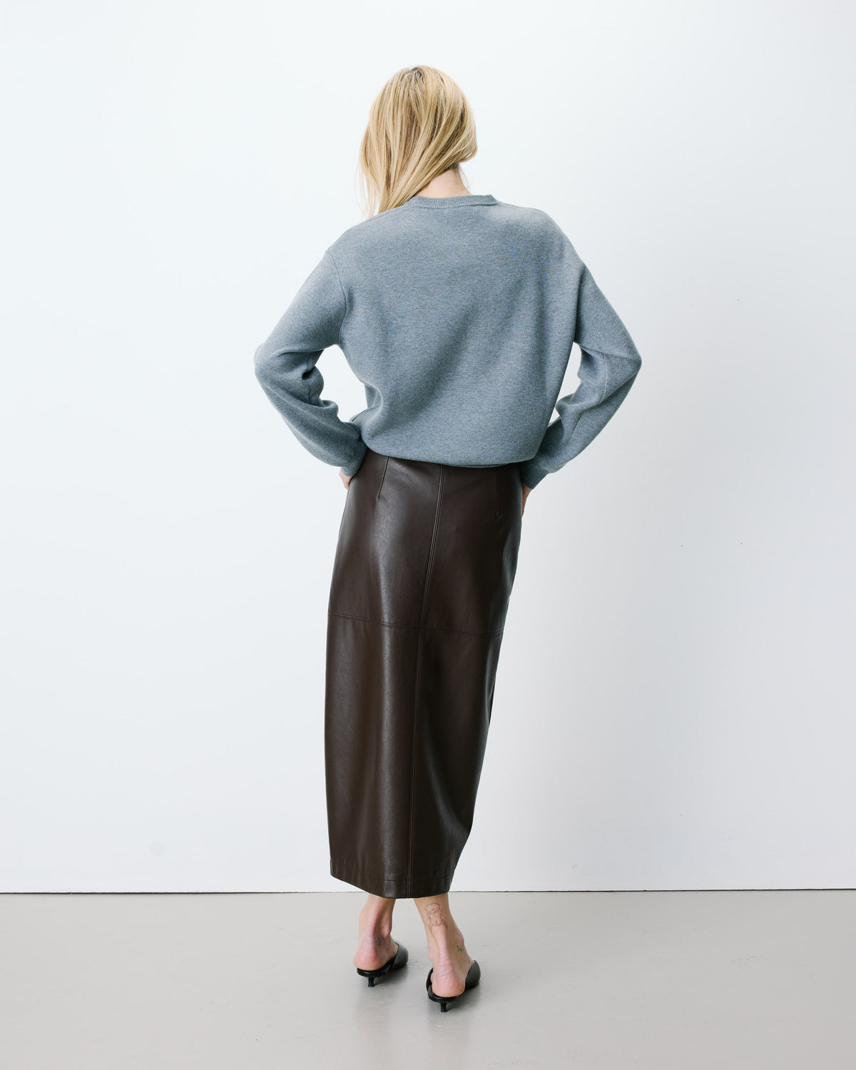 Pull à logo universitaire brodé gris Ashford
