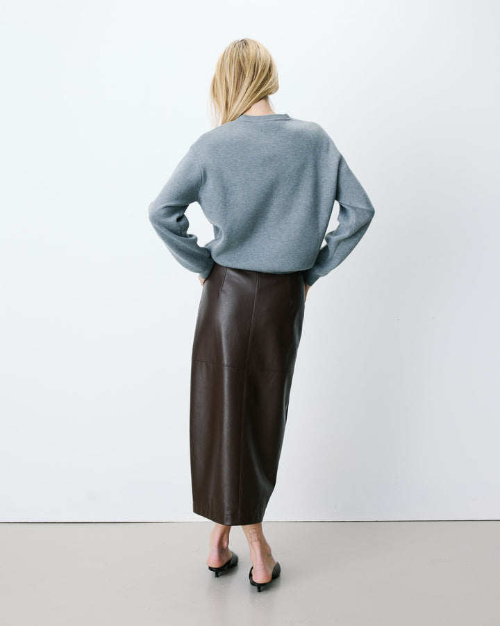 Pull à logo universitaire brodé gris Ashford